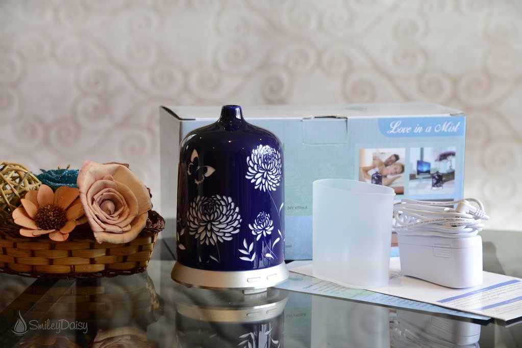 Aromatherapy Essential Oil Diffuser - Love in a Mist (Blue)