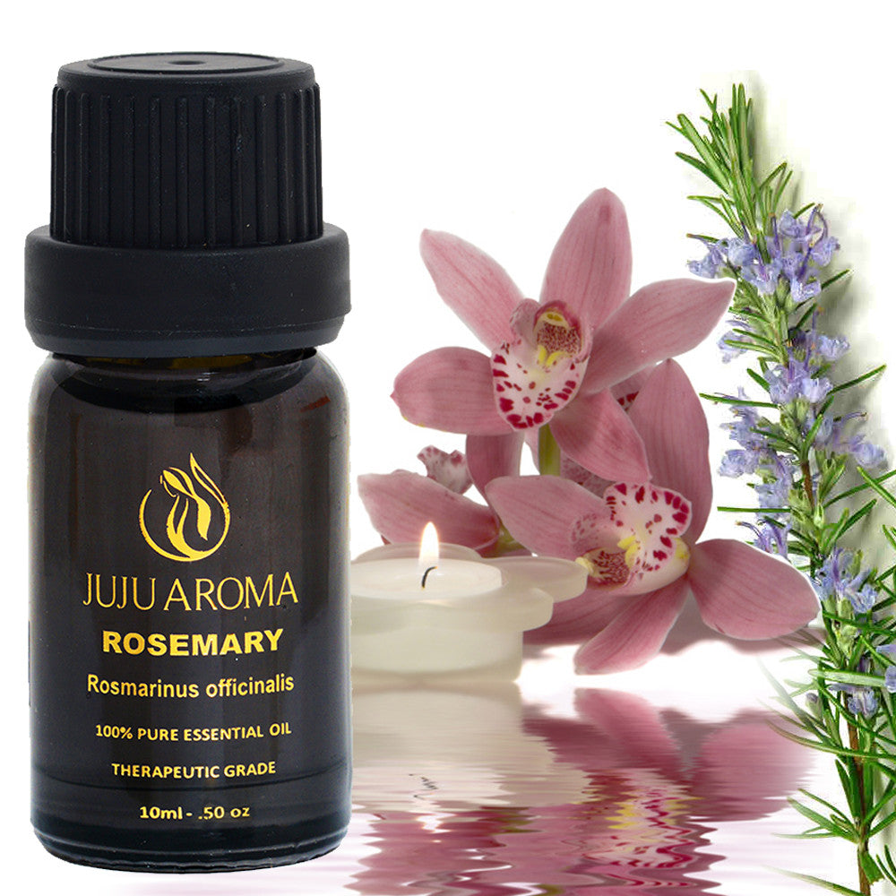 Rosemary Essential Oil - 100% Pure, Natural and Therapeutic Grade - 10ml - By JuJu Aroma